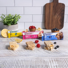 Quest Fruit Flavored Variety Pack White Chocolate Raspberry bar creamy texture