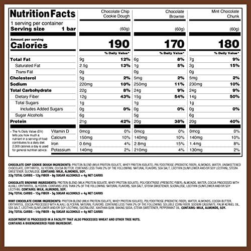 Quest Mint Chocolate Chunk bar wrapped, refreshing taste with protein to power your day.