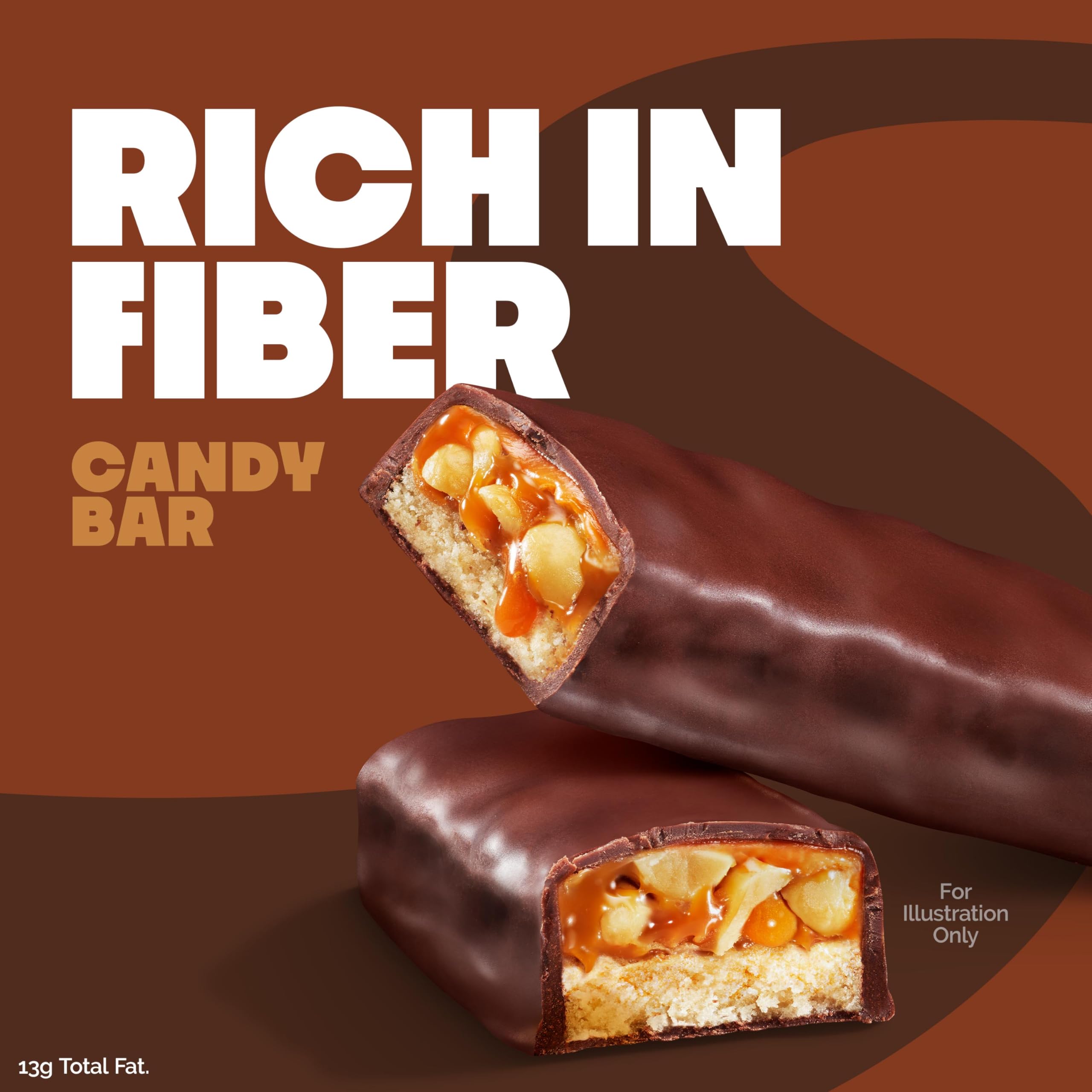 Quest Peanutty Caramel Bar roasted peanuts detail emphasizes crunchy texture.