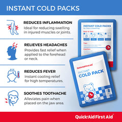 Compact Quick Aid packs ideal for homes, offices, and classrooms.