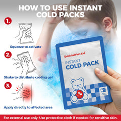 Quick Aid soft-touch exterior for skin-safe, comfortable cold therapy.