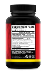 Quick Ten Drop 10 label highlights thermogenic ingredients for increased calorie burn.