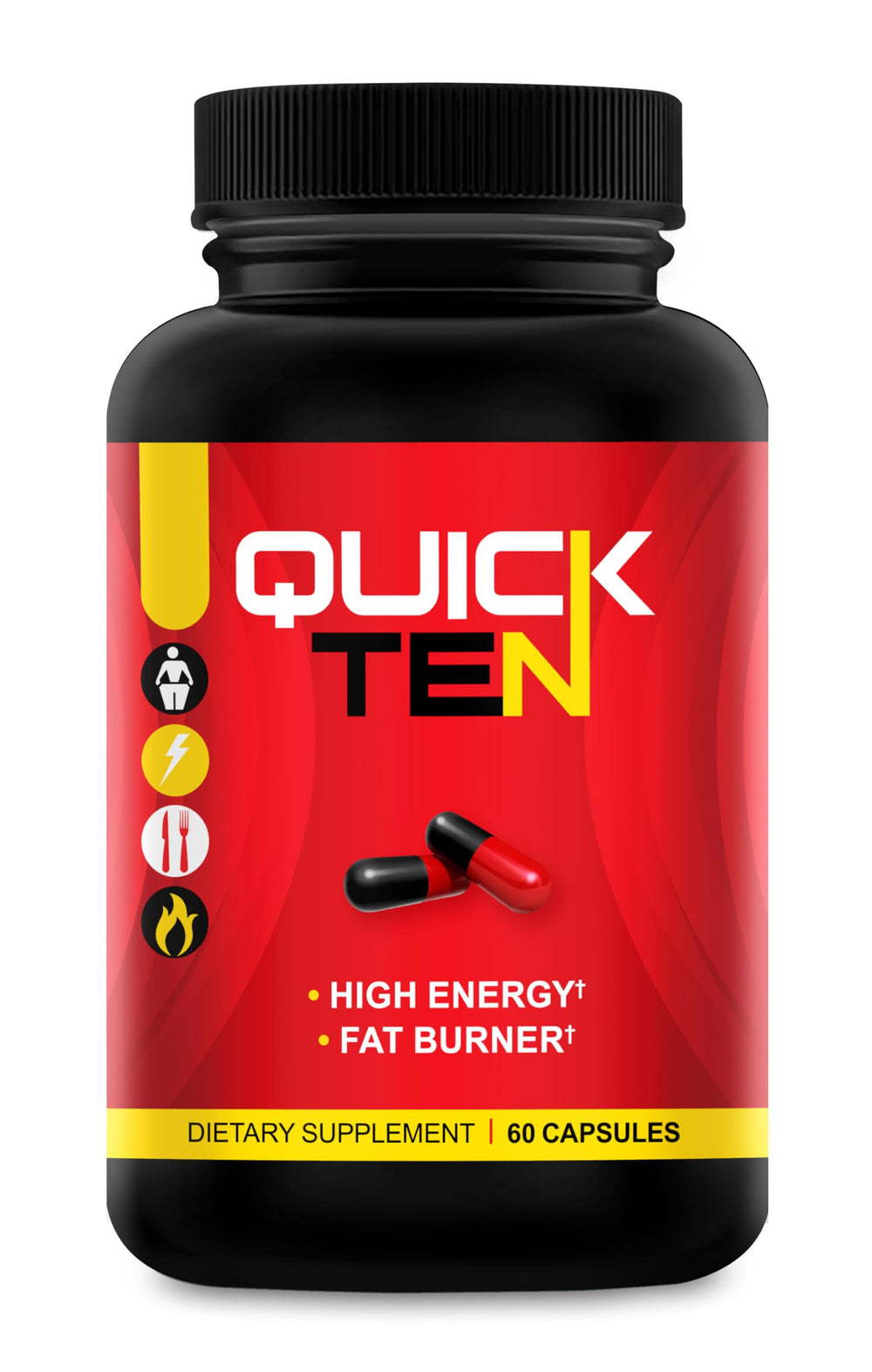 Quick Ten Drop 10 bottle front view for convenient daily weight-management support.