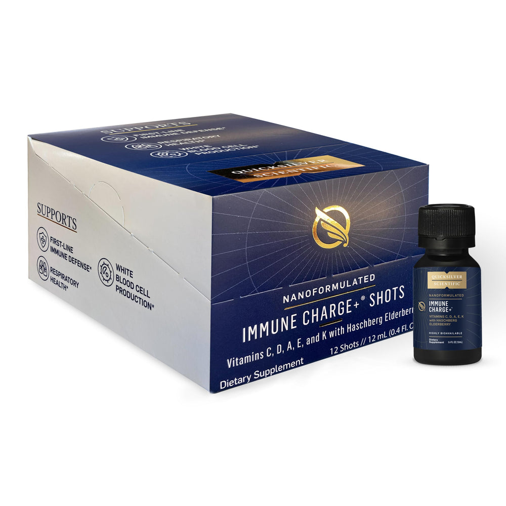 Quicksilver Immune Charge+ collection shots for on-the-go immune support