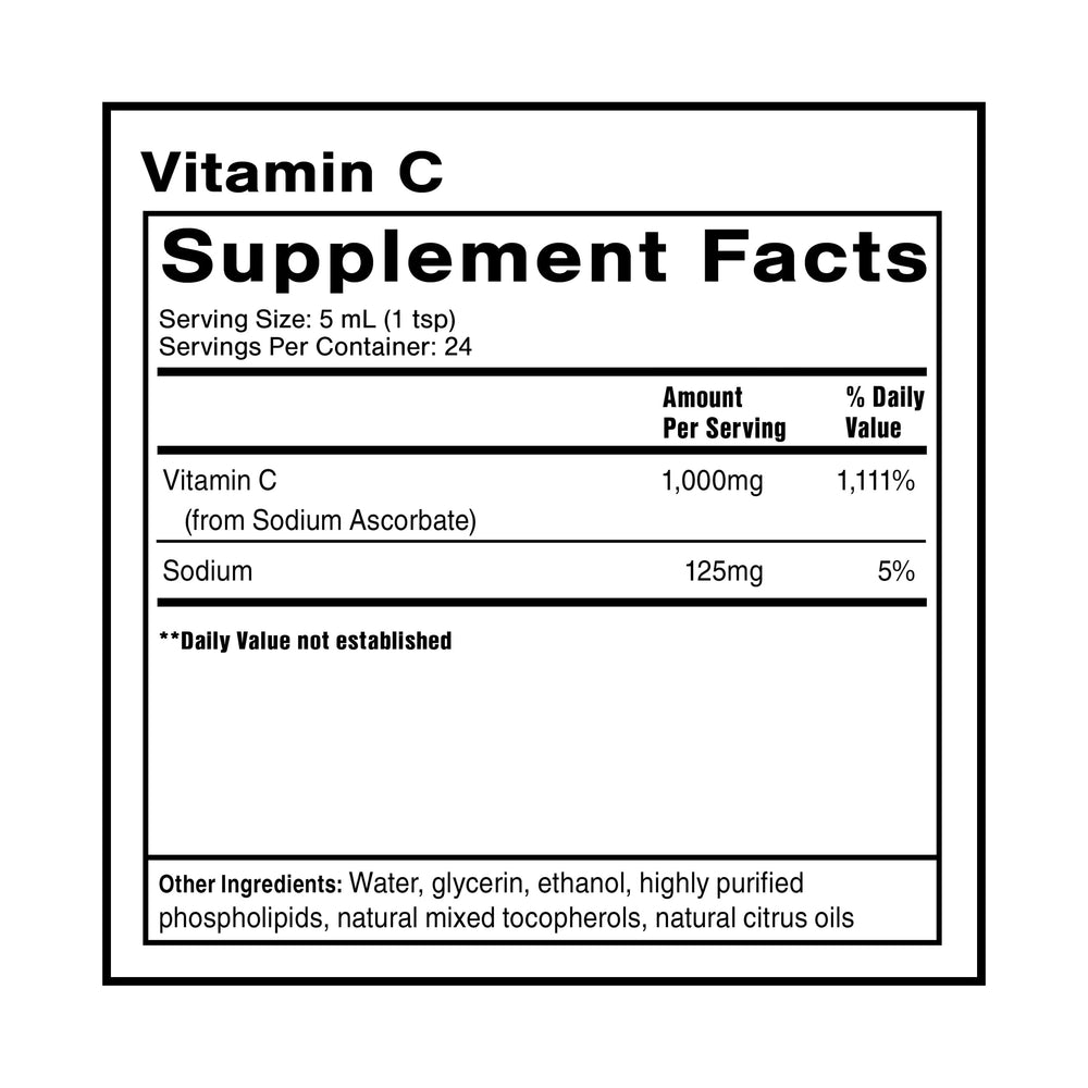 Pouring Quicksilver liposomal vitamin C for easy dosing and fast absorption