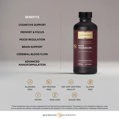 Quicksilver Neuro Pregnenolone+ serving spoon illustrating convenient intake.