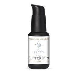 Quicksilver Scientific Dr. Shade's Bitters No. 9 bottle ready for pre-meal digestion support.