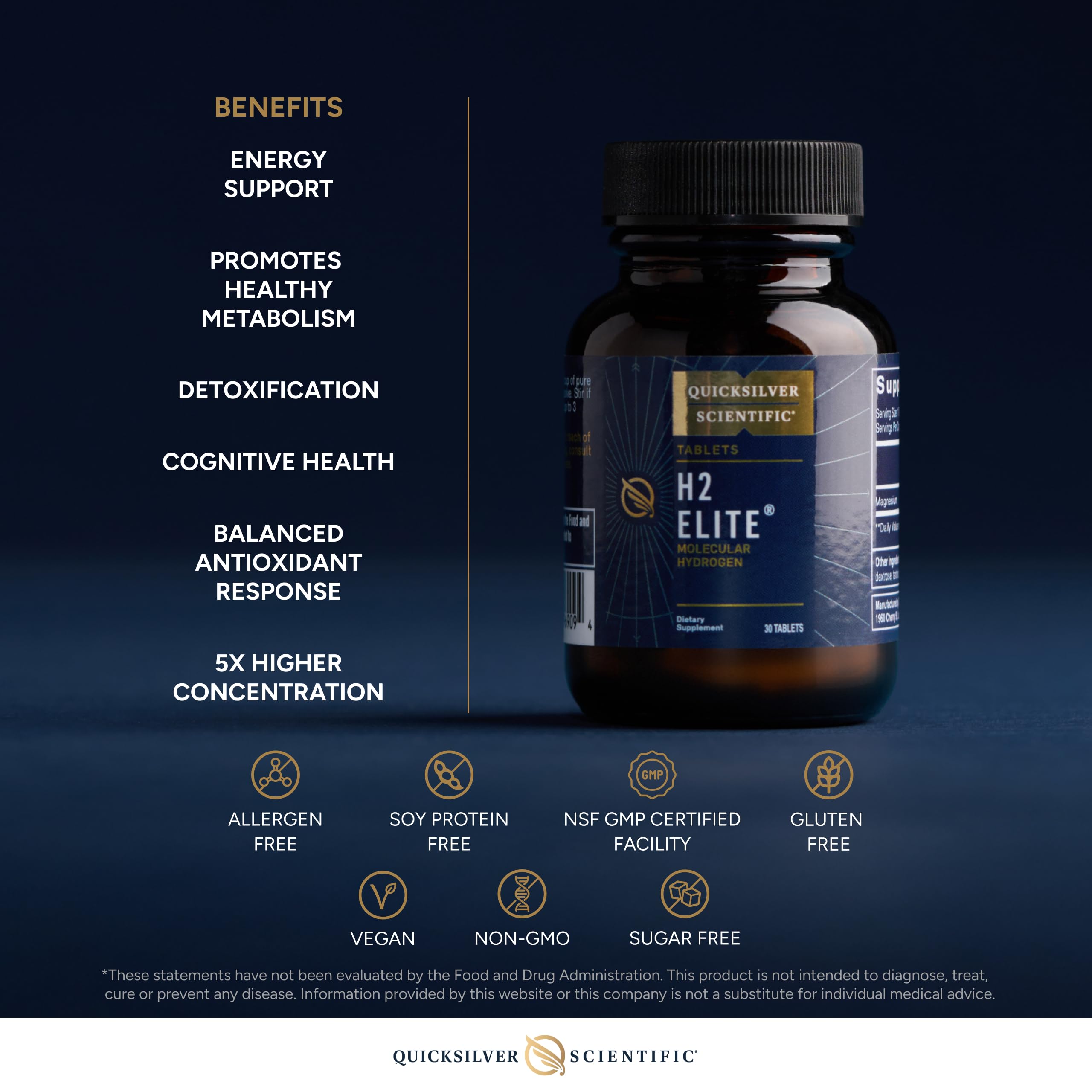 Quicksilver Scientific H2 Elite transforms plain water into hydrogen-rich hydration.