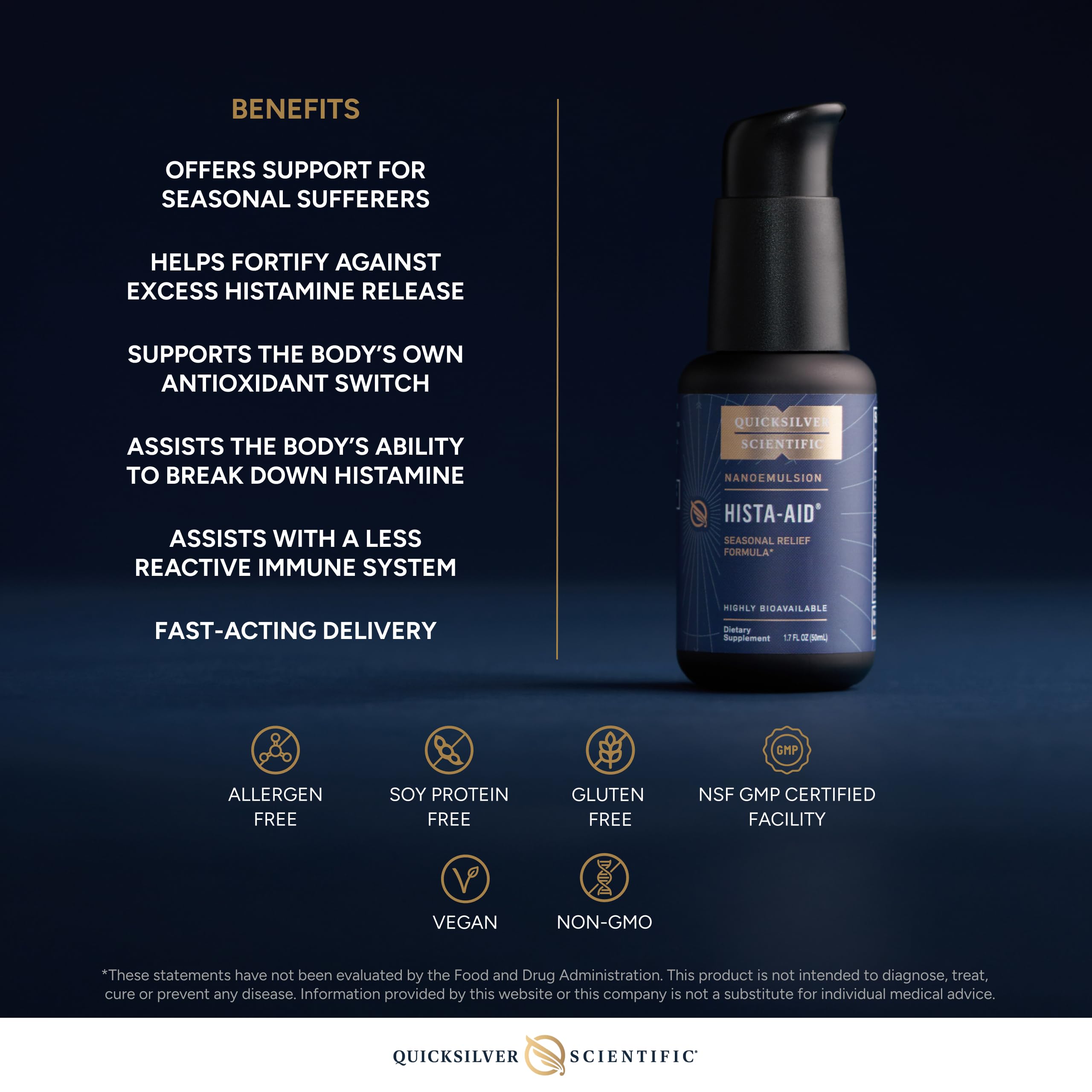 DIM and liposomal vitamin C components in Hista-Aid