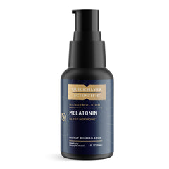 Quicksilver Scientific Liposomal Melatonin bottle front for bedtime support