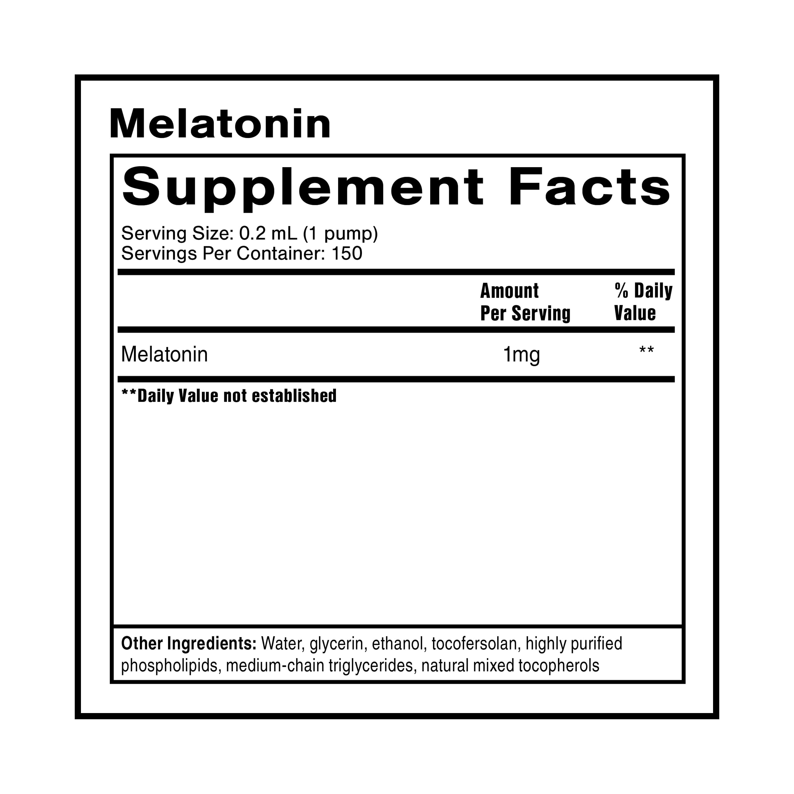 Quicksilver Scientific Liposomal Melatonin pump dispense showing fast-acting delivery