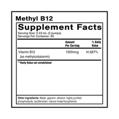 Quicksilver Scientific Methyl B12 liquid drops for fast energy support.
