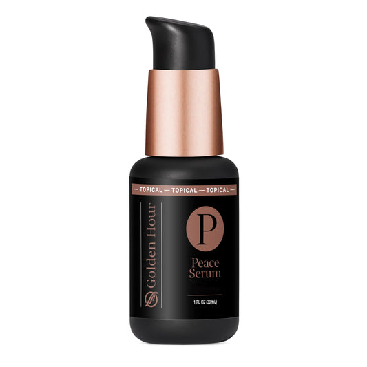 Quicksilver Scientific Peace Serum bottle with soothing formula for perimenopause support