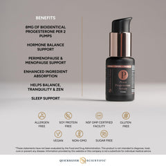 Quicksilver Scientific Peace Serum golden-hour packaging for premium use