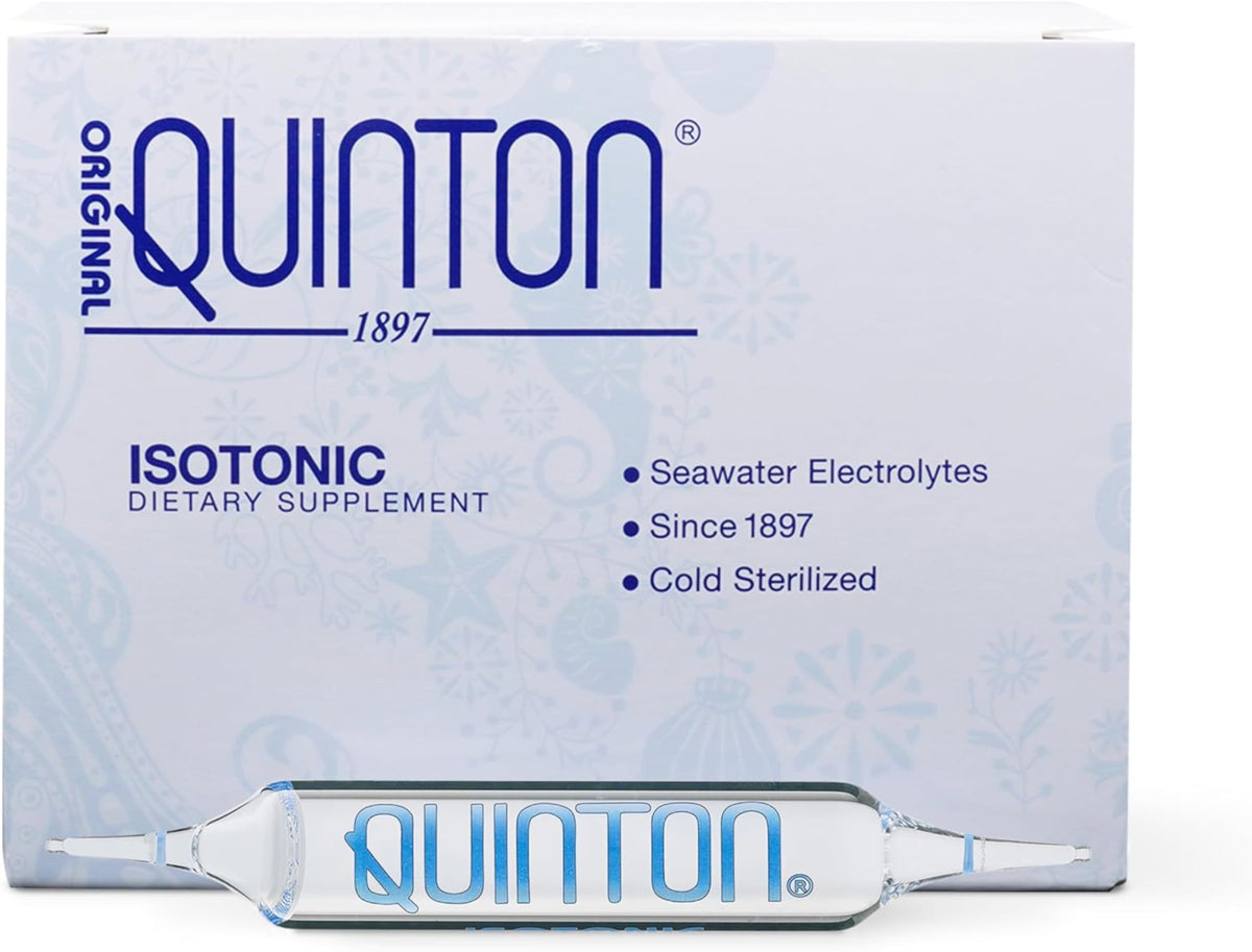 Quicksilver Scientific Quinton ampoules for isotonic hydration on the go