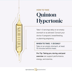 Quicksilver Quinton ampoules depict daily mineral replenishment for balanced hydration