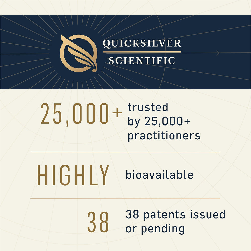 Quicksilver Scientific sunflower lecithin phospholipids ensure vegan, non-GMO liposomal base.