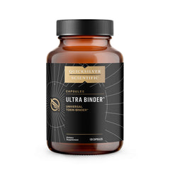 Quicksilver Scientific Ultra Binder bottle pour enables easy dosing for gut support.