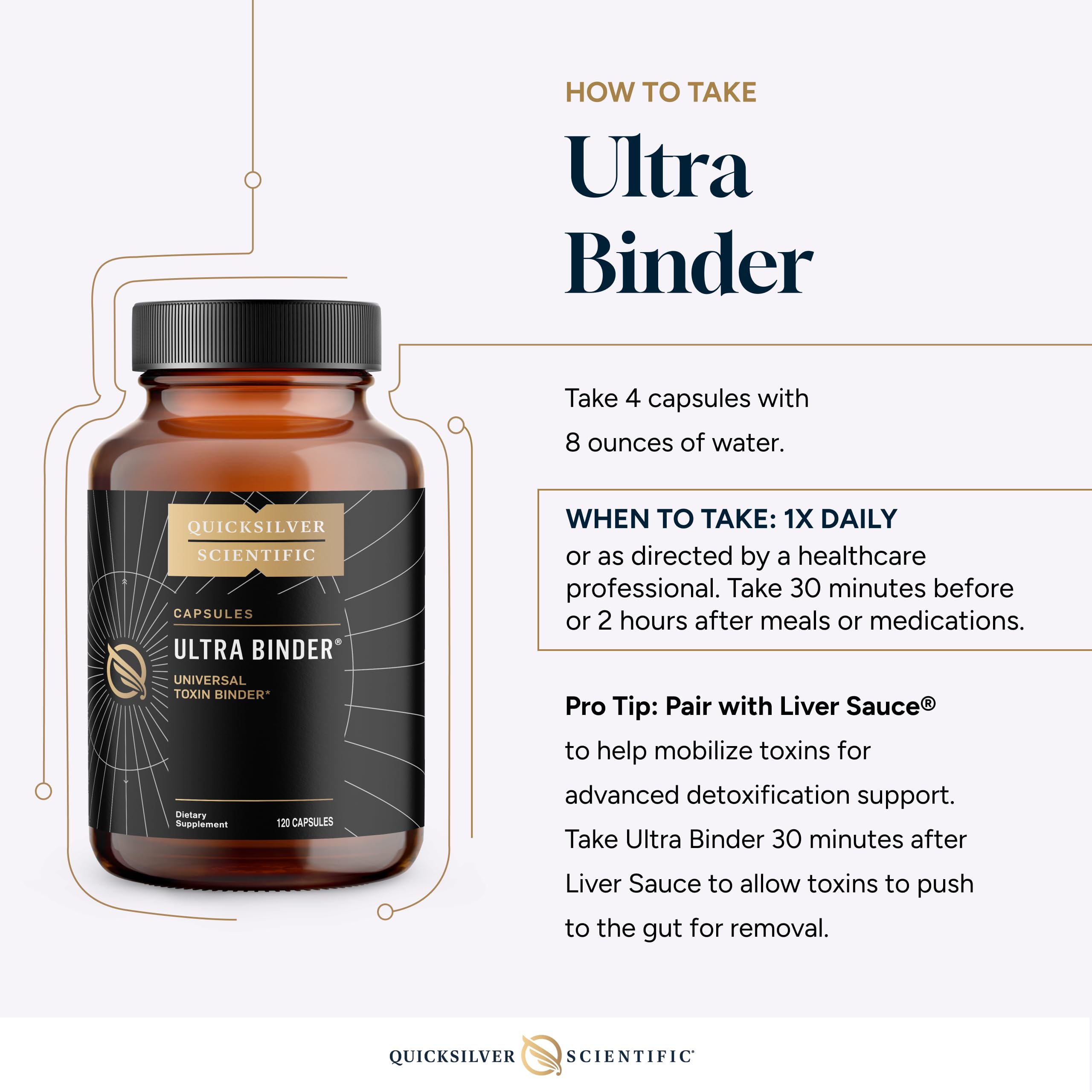 Quicksilver Scientific Ultra Binder powder texture suitable for flexible use.