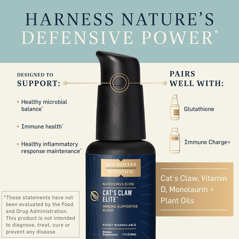 Quicksilver Scientific vitamin D 1000 IU and monolaurin added for immune-support potential.