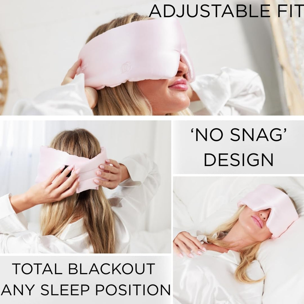 Quiet Cove Silk Sleep Mask hydrates skin and hair naturally.