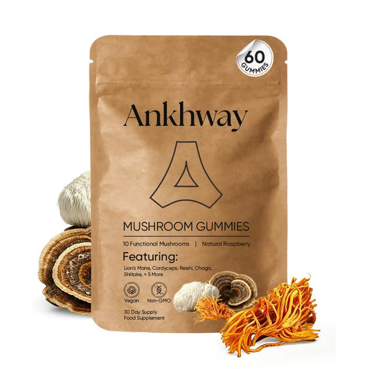 Quiet Dose Mushroom Gummies bottle front for daily plant-based wellness.