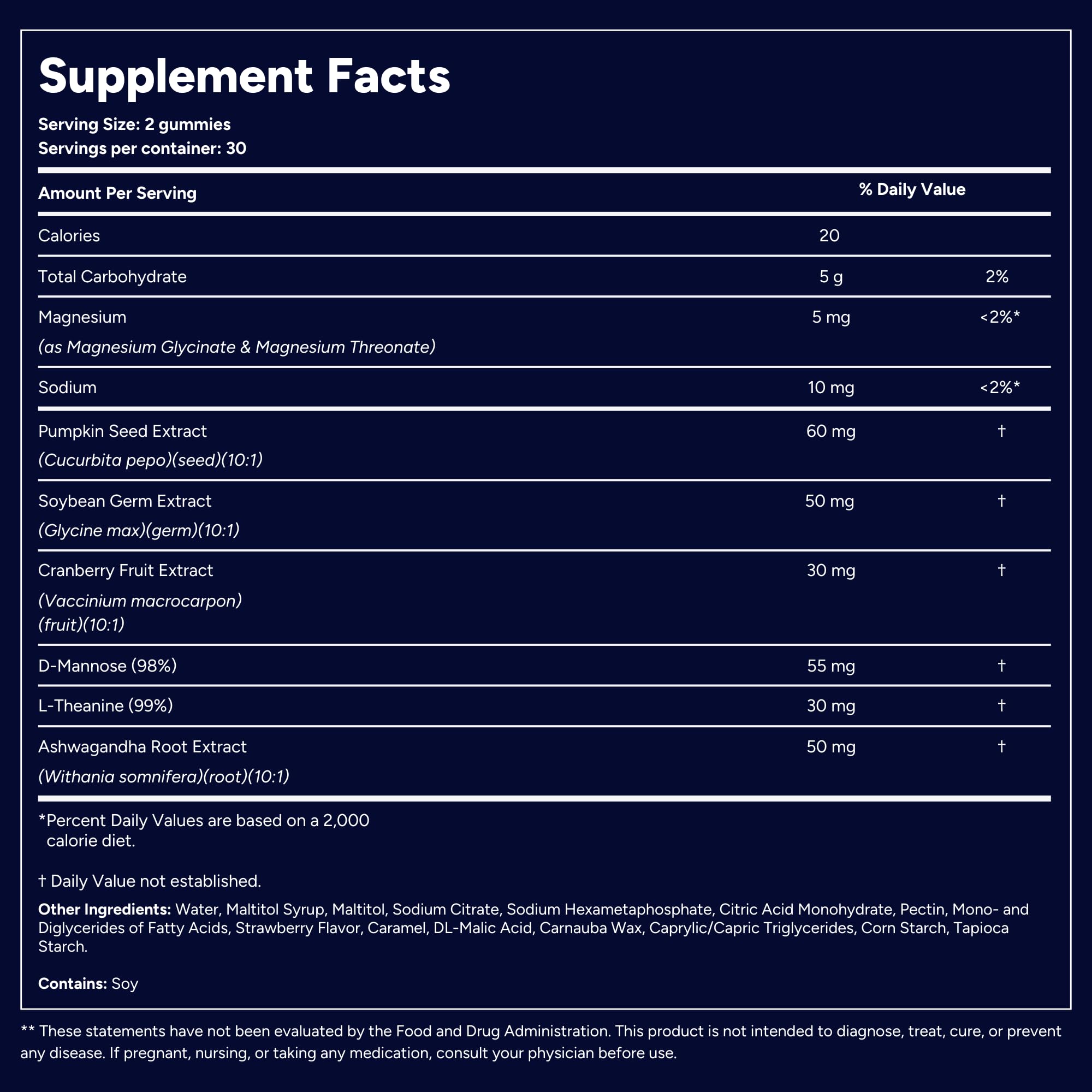 Ashwagandha element with QuietLab N1 to promote bedtime calm.