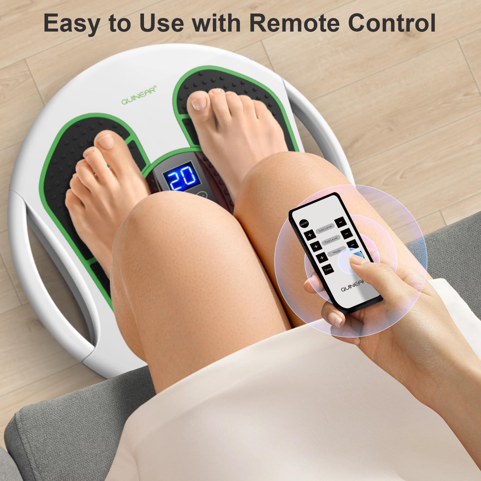 QUINEAR massager LED display for easy customization