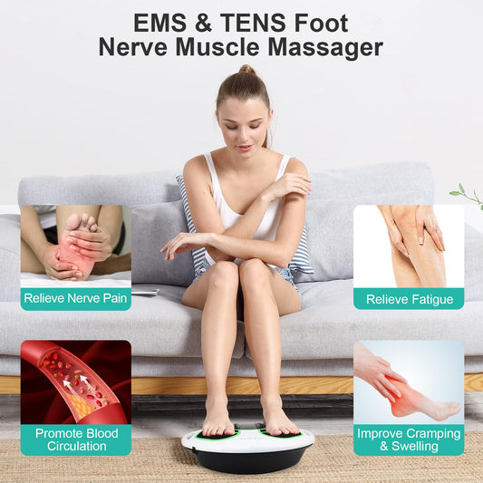 QUINEAR foot massager with remote control for convenient operation