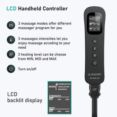 QUINEAR massager includes auto-shutoff for safe relaxation