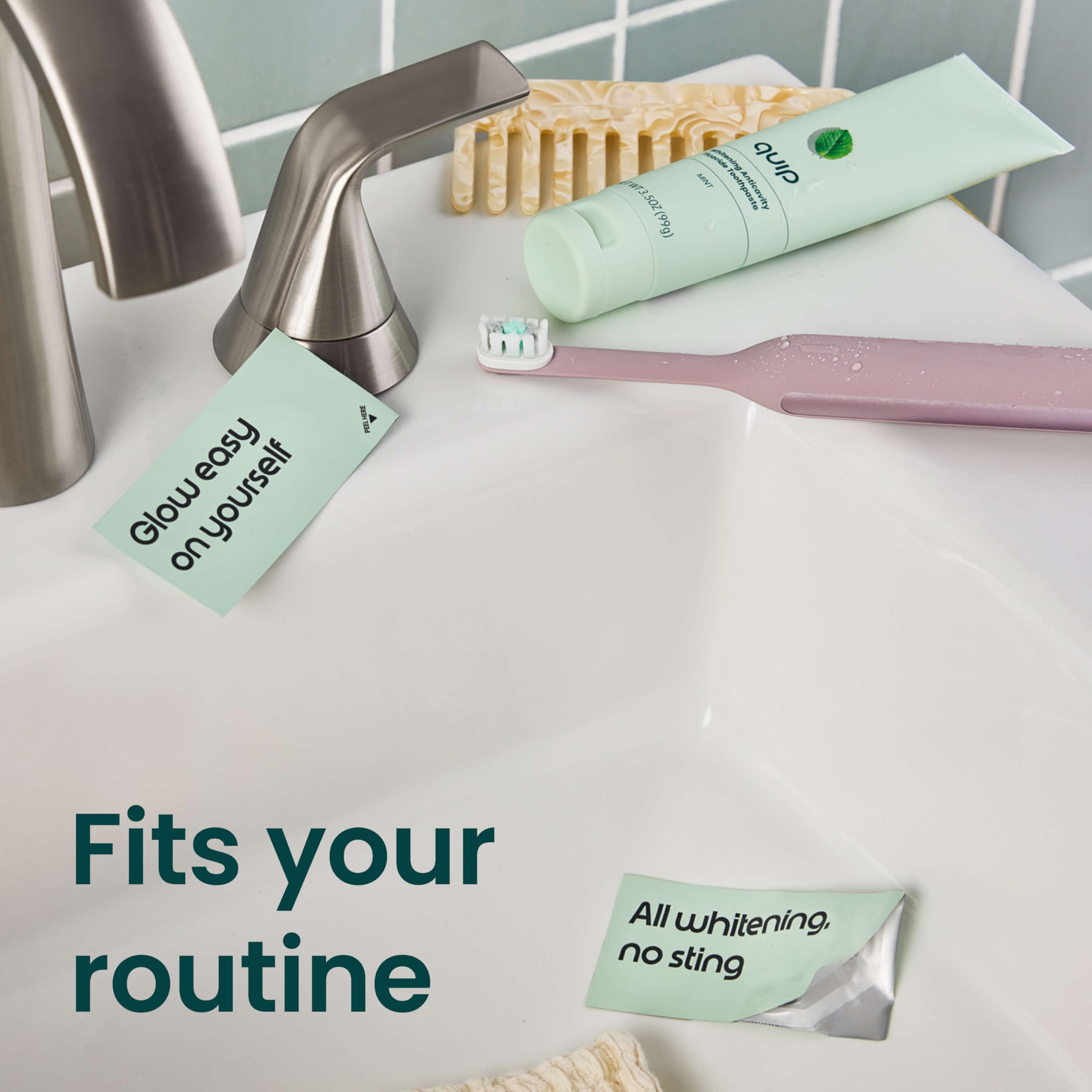 Quip Ritual enamel-safe formula with hydroxyapatite on the label