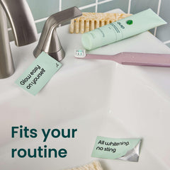 Quip Ritual enamel-safe formula with hydroxyapatite on the label