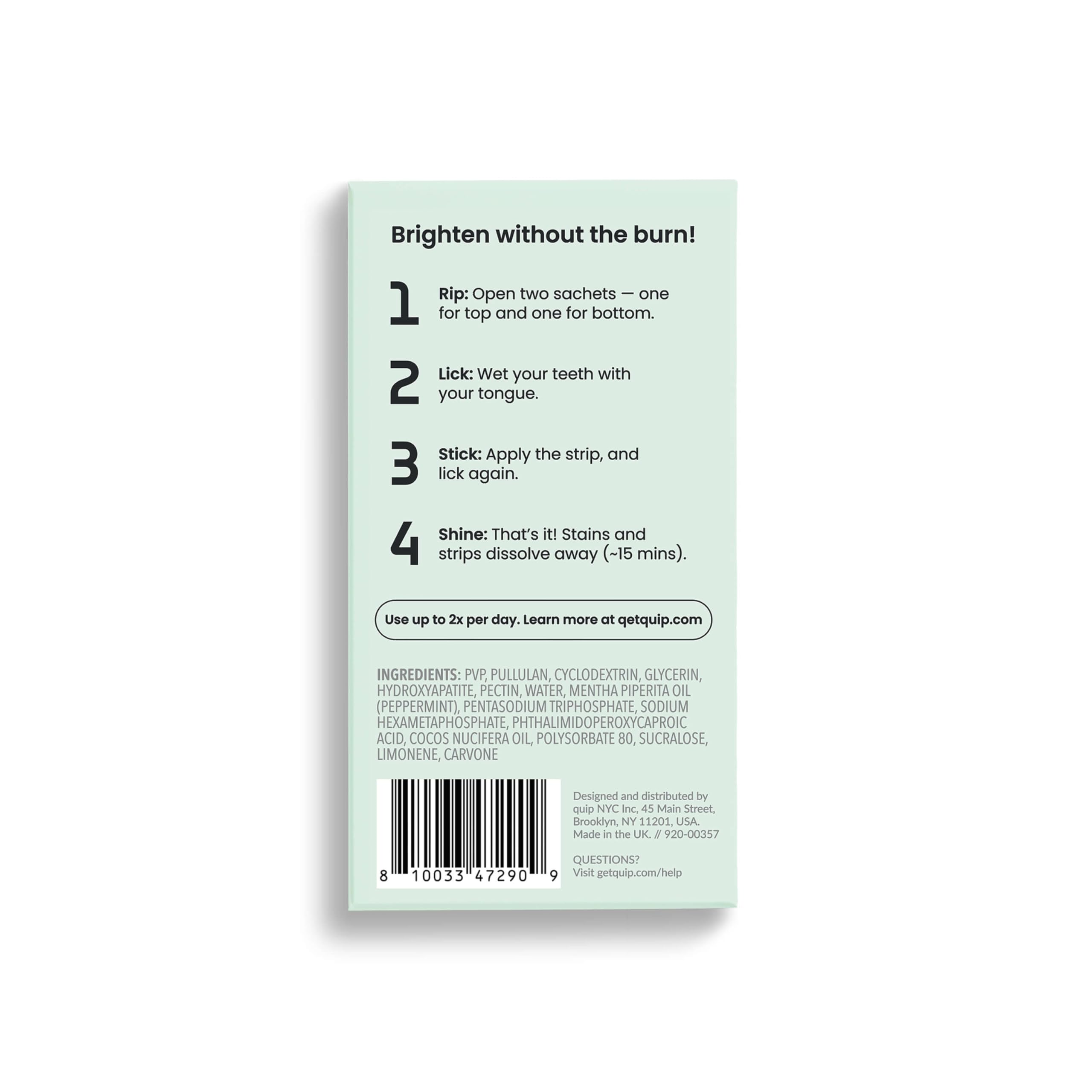 Quip Ritual 20 treatments plan advertised on packaging