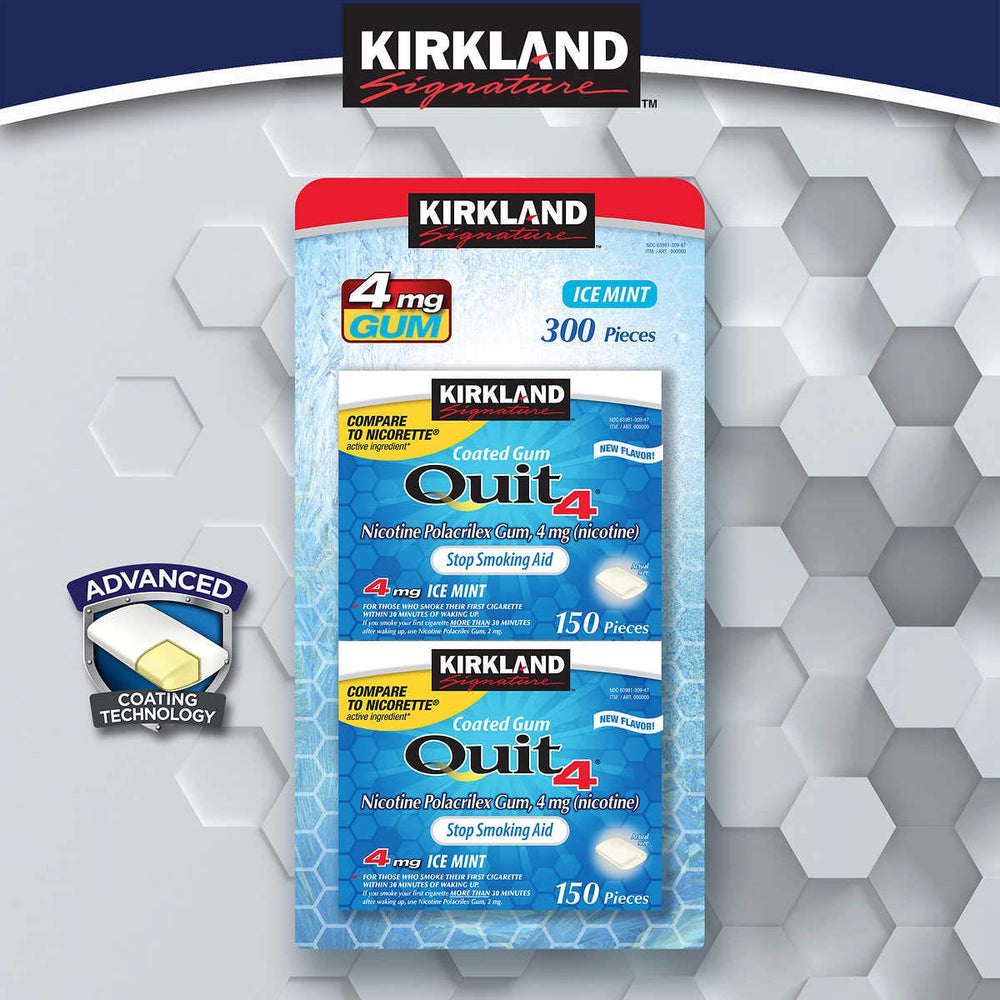 Quit Ice Mint Gum coated pieces ready for quick craving relief.