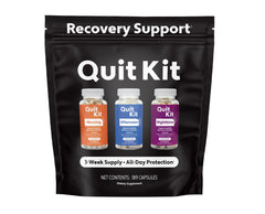 Quit Kit detox pills bottle packaging for discreet home use and private recovery.