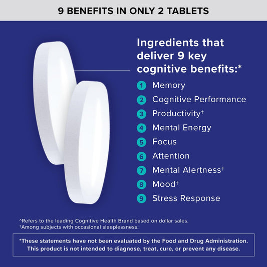 Qunol Brain Health Memory Plus capsules close-up highlighting Magtein and Cognizin ingredients
