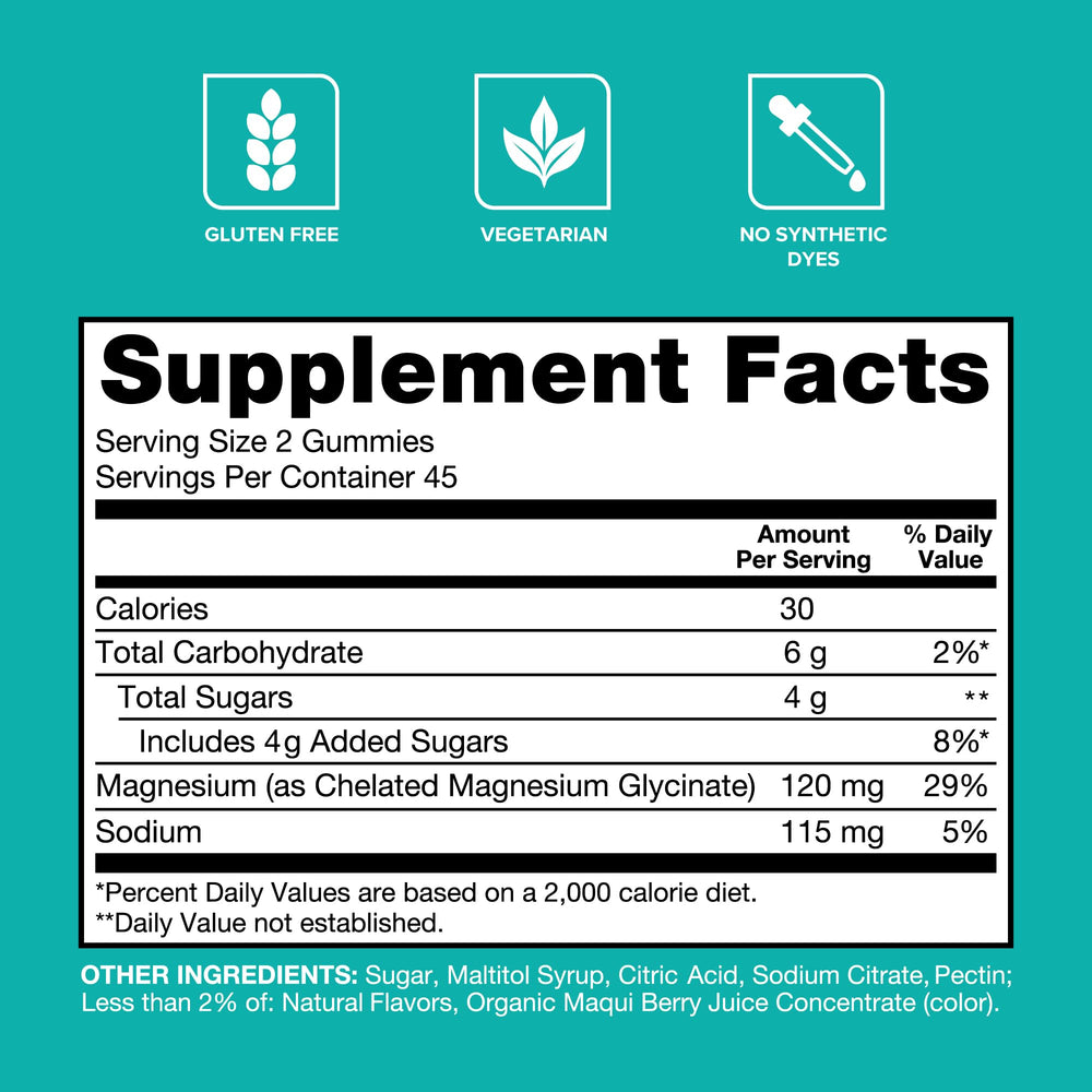 Qunol Magnesium Glycinate Gummies scene suggests a daily ritual