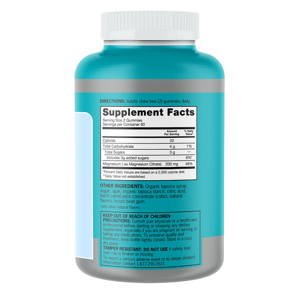 Qunol Magnesium Gummies bottle with 120 count offering lasting value