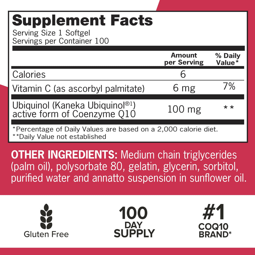 Qunol Mega softgels being poured to show easy daily intake