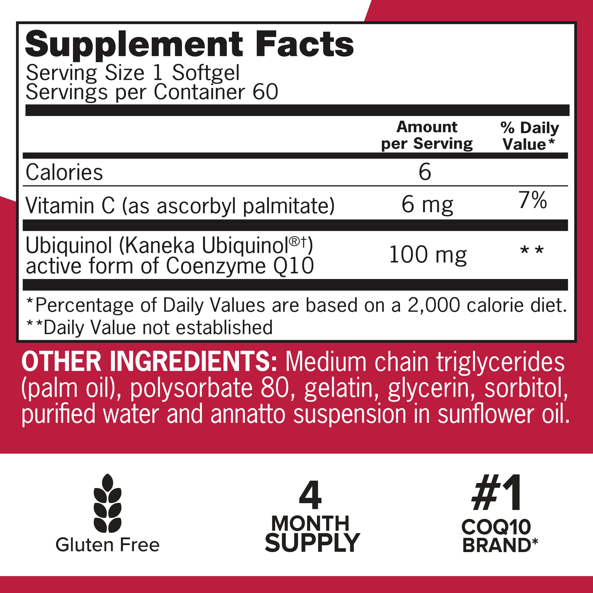 Qunol Mega Ubiquinol CoQ10 softgels closeup emphasizes easy swallowing