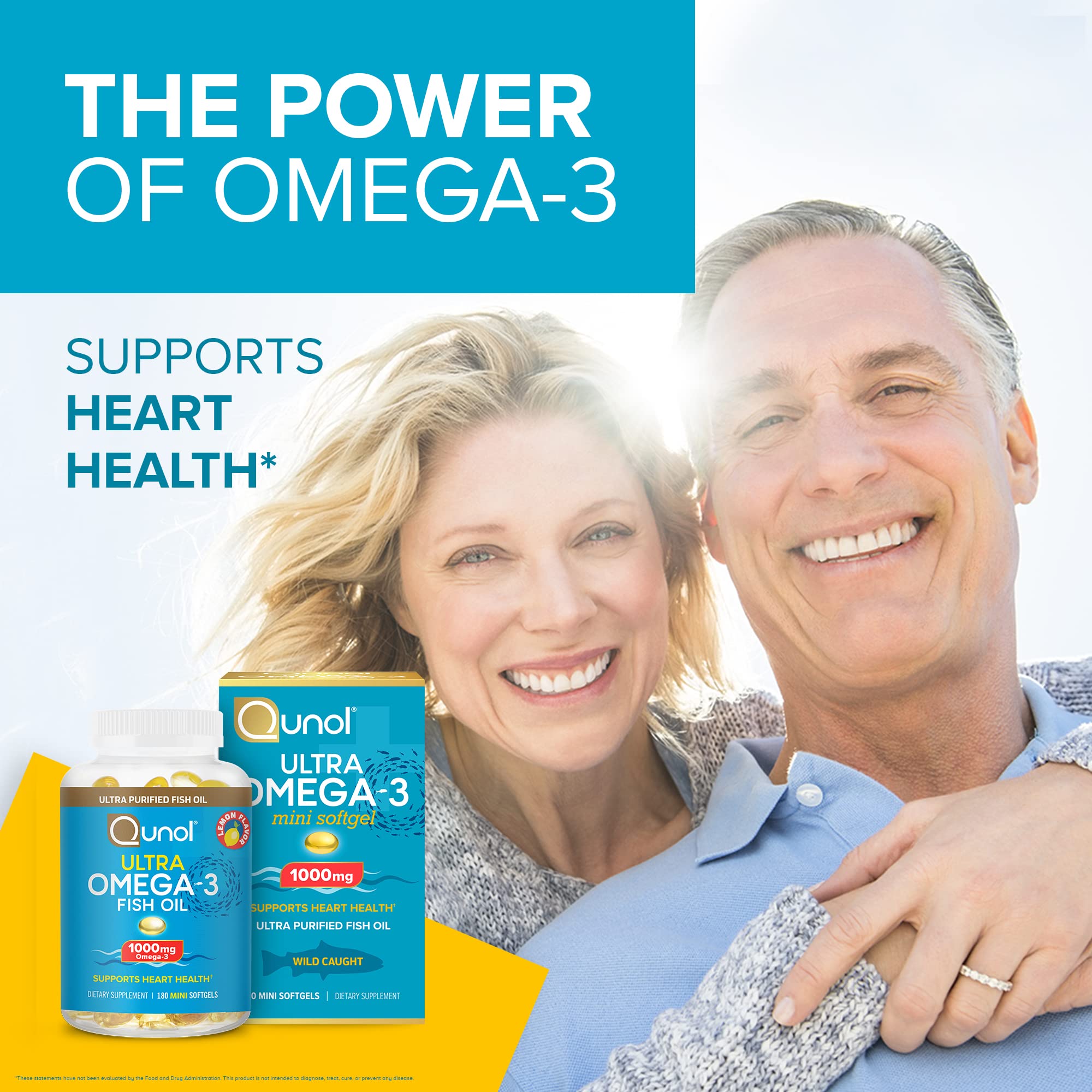 Qunol travel size bottle on the go for routine omega-3 use