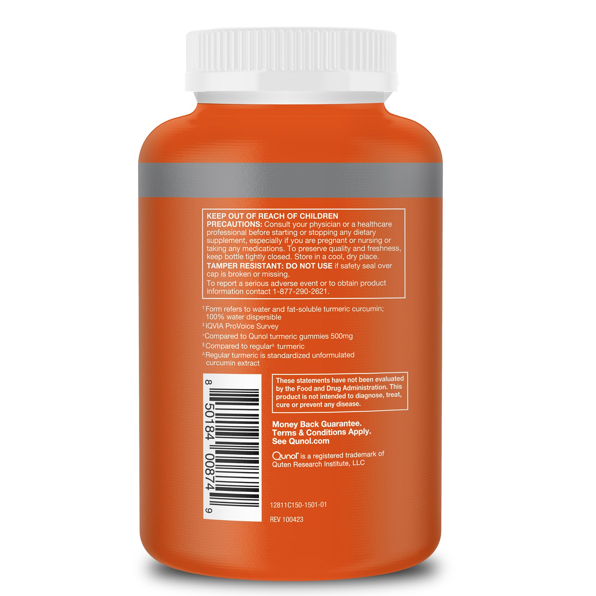 Lifestyle shot suggesting joint comfort with Qunol Turmeric Curcumin visuals.