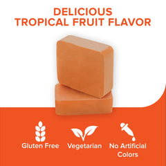 Close-up of chewy texture from Qunol Turmeric & Ginger Soft Chews.