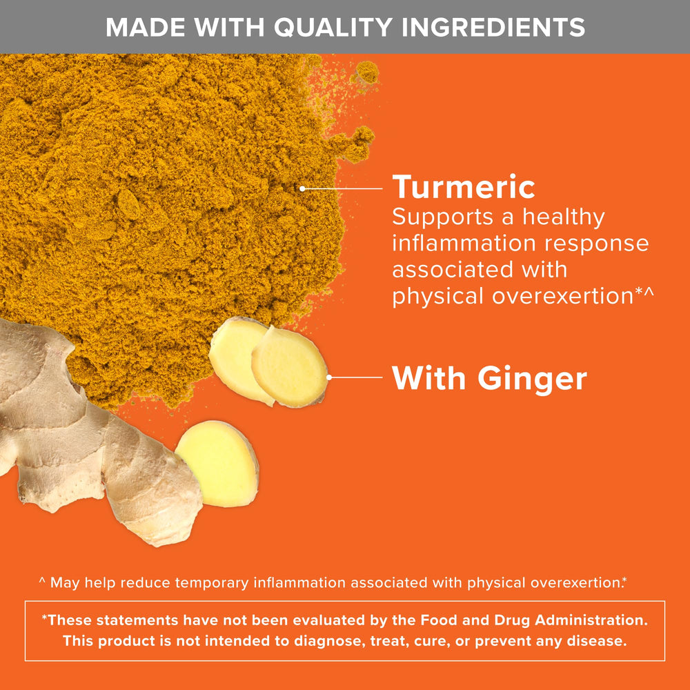 Qunol Turmeric joint-support scene implies active, comfortable movement.