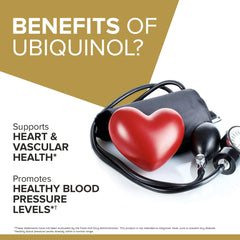 Qunol ubiquinol bottle pouring shot for convenient daily use.