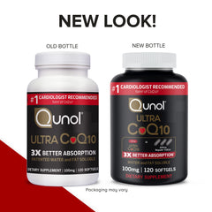 Qunol Ultra CoQ10 softgels on desk for daily use and routine planning.