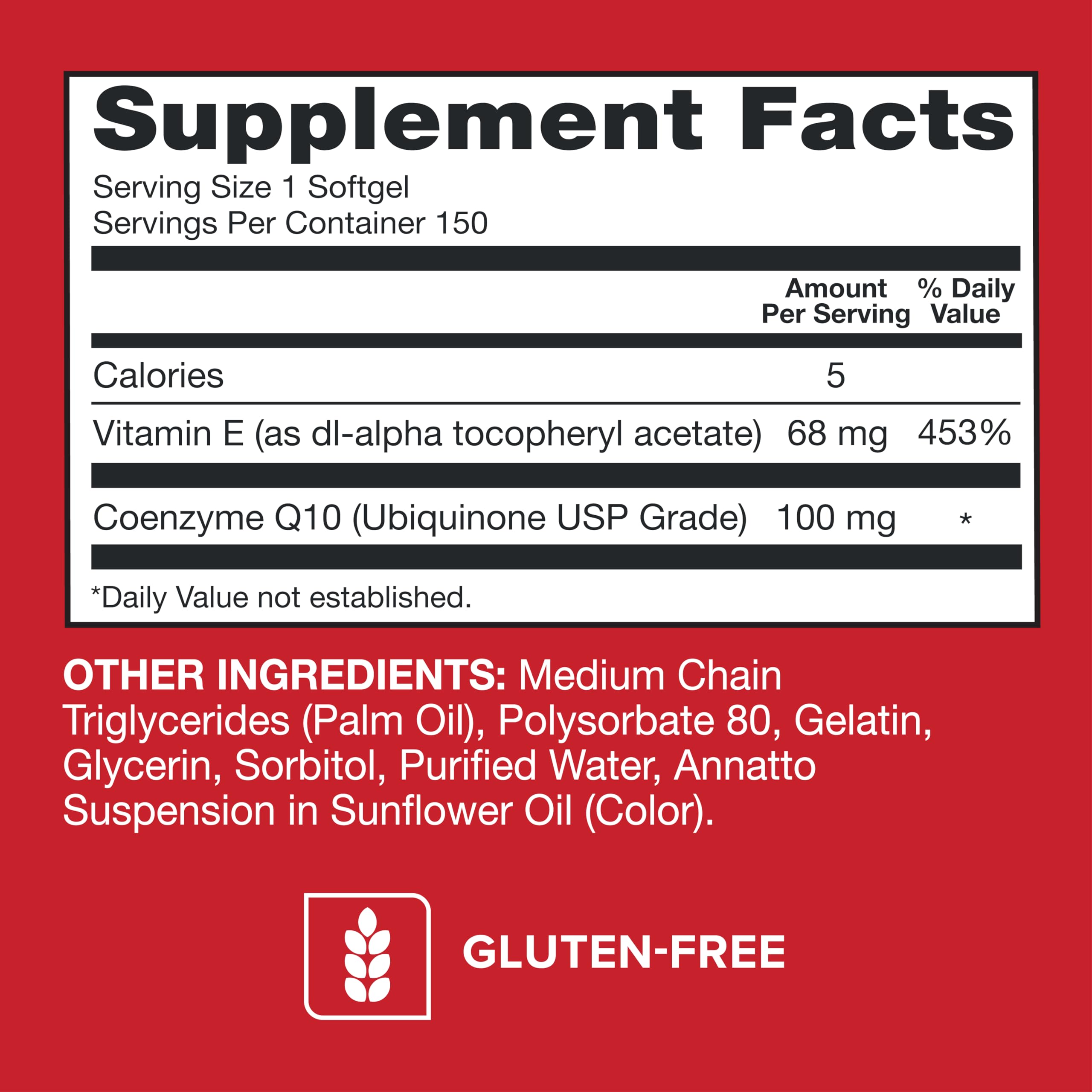 Qunol Ultra CoQ10 softgels closeup emphasizes premium capsules and 100 mg potency.