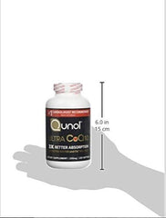 Qunol Ultra CoQ10 softgels on a morning desk scene.