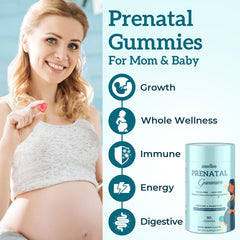 Quorinthiumax Prenatal Gummies featuring 50 mg algae DHA