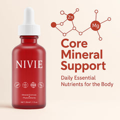 QUZOYU Nivie Thyroid Drops drops closeup highlights liquid formula.